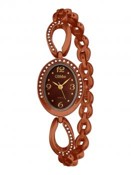 Российские наручные  женские часы Slava 6067504-2035. Коллекция Инстинкт