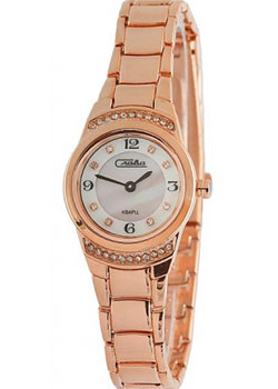 Slava Российские наручные  женские часы Slava 6199375-2025. Коллекция Инстинкт