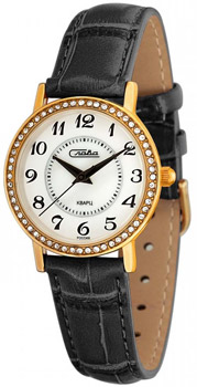Российские наручные  женские часы Slava 6263496-2035. Коллекция Инстинкт
