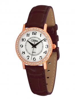 Российские наручные  женские часы Slava 6269496-2035. Коллекция Инстинкт