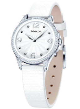 fashion наручные  женские часы Sokolov 137.30.00.001.01.02.2. Коллекция Flirt