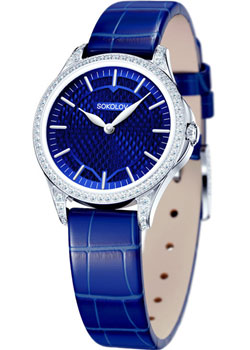 fashion наручные  женские часы Sokolov 137.30.00.001.07.04.2. Коллекция Flirt