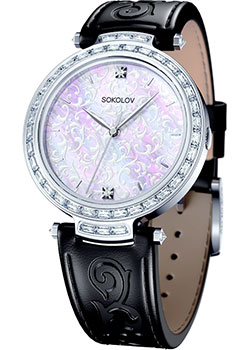 fashion наручные  женские часы Sokolov 147.30.00.001.01.01.2. Коллекция Versailles