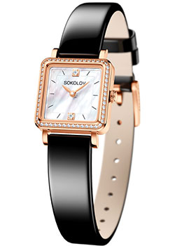 fashion наручные  женские часы Sokolov 232.01.00.001.05.04.2. Коллекция Diva