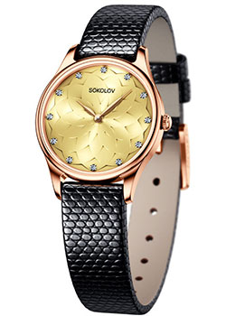 fashion наручные  женские часы Sokolov 238.01.00.000.09.01.2. Коллекция Ideal