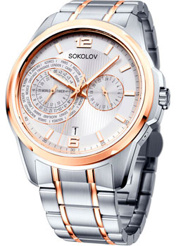 fashion наручные  мужские часы Sokolov 340.76.00.000.05.02.3. Коллекция My World