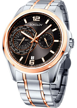 fashion наручные  мужские часы Sokolov 340.76.00.000.06.02.3. Коллекция My World