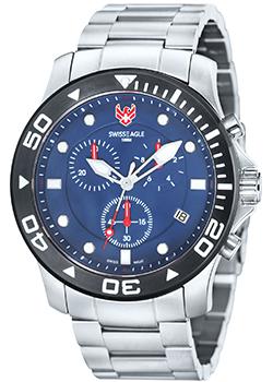 Швейцарские наручные мужские часы Swiss Eagle SE-9001-22. Коллекция Sea bridge