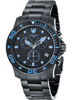 Швейцарские наручные мужские часы Swiss Eagle SE-9001-44. Коллекция Sea bridge