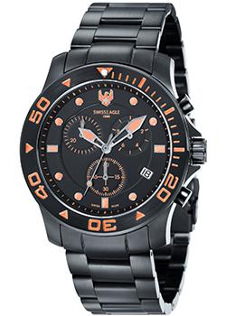 Швейцарские наручные мужские часы Swiss Eagle SE-9001-55. Коллекция Sea bridge