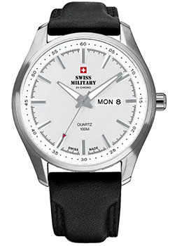 Швейцарские наручные  мужские часы Swiss Military SM34027.06. Коллекция Day Date