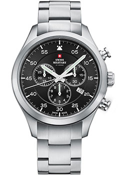 Швейцарские наручные  мужские часы Swiss Military SM34076.01. Коллекция Pilot