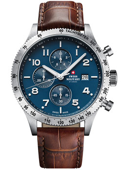 Швейцарские наручные  мужские часы Swiss Military SM34084.06. Коллекция Sports