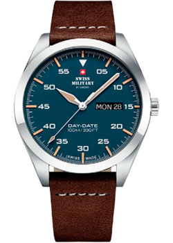 Швейцарские наручные  мужские часы Swiss Military SM34087.05. Коллекция Day Date