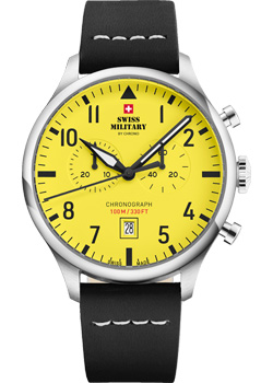 Швейцарские наручные  мужские часы Swiss Military SM34098.10. Коллекция Vintage Chronograph