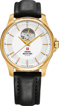 Швейцарские наручные  мужские часы Swiss Military SMA34050.08. Коллекция Automatic Open Heart