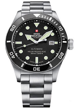 Швейцарские наручные  мужские часы Swiss Military SMA34075.01. Коллекция Diver