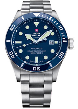 Швейцарские наручные  мужские часы Swiss Military SMA34075.02. Коллекция Diver