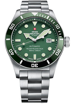 Швейцарские наручные  мужские часы Swiss Military SMA34075.03. Коллекция Diver