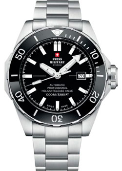 Швейцарские наручные  мужские часы Swiss Military SMA34092.01. Коллекция Diver 1000m