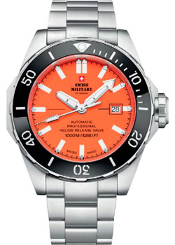 Швейцарские наручные  мужские часы Swiss Military SMA34092.03. Коллекция Diver 1000m