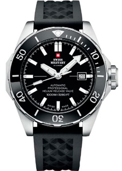 Швейцарские наручные  мужские часы Swiss Military SMA34092.04. Коллекция Diver 1000m