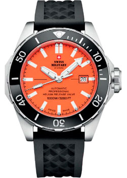 Швейцарские наручные  мужские часы Swiss Military SMA34092.06. Коллекция Diver 1000m