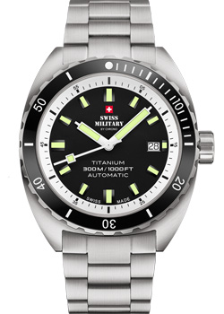 Швейцарские наручные  мужские часы Swiss Military SMA34100.02. Коллекция Titanium 300