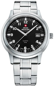 Швейцарские наручные  мужские часы Swiss Military SMP36004.01. Коллекция Classic