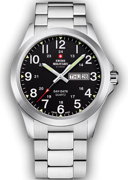 Швейцарские наручные  мужские часы Swiss Military SMP36040.25. Коллекция Day Date