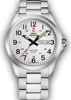 Швейцарские наручные  мужские часы Swiss Military SMP36040.26. Коллекция Day Date