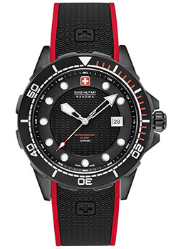 Швейцарские наручные  мужские часы Swiss military hanowa 06-4315.13.007. Коллекция Neptune Diver