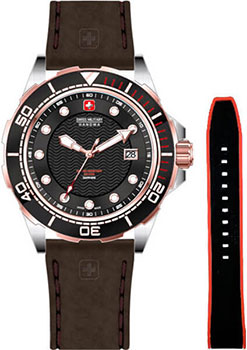 Швейцарские наручные  мужские часы Swiss military hanowa 06-4315.7.12.007SET. Коллекция Neptune Diver