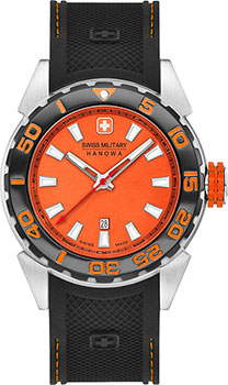 Швейцарские наручные  мужские часы Swiss military hanowa 06-4323.04.079. Коллекция Scuba Diver