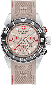 Швейцарские наручные  мужские часы Swiss military hanowa 06-4324.04.014. Коллекция Scuba Diver Chrono