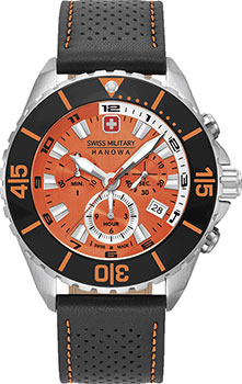 Швейцарские наручные  мужские часы Swiss military hanowa 06-4341.04.079. Коллекция Ambassador Chrono