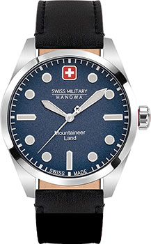 Швейцарские наручные  мужские часы Swiss military hanowa 06-4345.7.04.003. Коллекция Mountaineer
