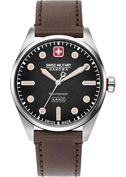 Швейцарские наручные  мужские часы Swiss military hanowa 06-4345.7.04.007.05. Коллекция Mountaineer