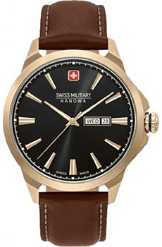 Швейцарские наручные  мужские часы Swiss military hanowa 06-4346.31.007. Коллекция Day Date Classic