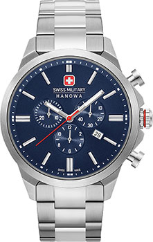 Швейцарские наручные  мужские часы Swiss military hanowa 06-5332.04.003. Коллекция Chrono Classic II