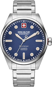 Швейцарские наручные  мужские часы Swiss military hanowa 06-5345.7.04.003. Коллекция Mountaineer