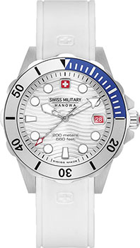 Швейцарские наручные  женские часы Swiss military hanowa 06-6338.04.001.03. Коллекция Offshore Diver Lady