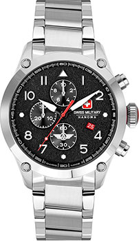 Швейцарские наручные  мужские часы Swiss military hanowa SMWGI2101501. Коллекция Nightflighter