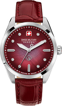 Швейцарские наручные  женские часы Swiss military hanowa SMWLA2100802. Коллекция Mountain Crystal