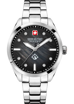 Швейцарские наручные  женские часы Swiss military hanowa SMWLG2100803. Коллекция Mountain Crystal