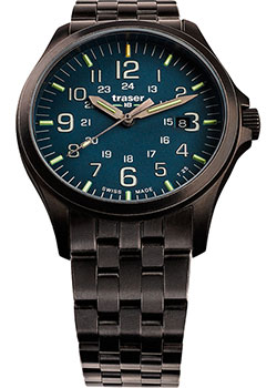 Швейцарские наручные  мужские часы Traser TR.108739. Коллекция Officer Pro