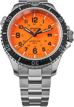 Швейцарские наручные  мужские часы Traser TR.109379. Коллекция Diver