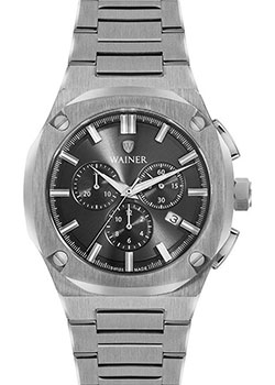 Швейцарские наручные  мужские часы Wainer WA.10000B. Коллекция Wall Street