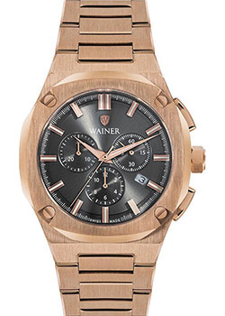 Швейцарские наручные  мужские часы Wainer WA.10000D. Коллекция Wall Street