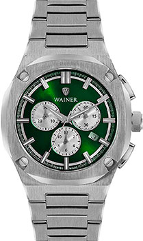 Швейцарские наручные  мужские часы Wainer WA.10000G. Коллекция Wall Street